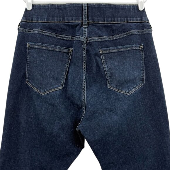 a.n.a Women's Mid-Rise Skinny Zip/Elastic Waistband Blue Denim Jeans Plus 20W - Picture 4 of 10